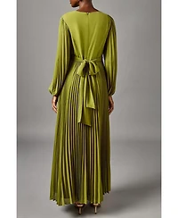 Coast Women's Pleated Wrap Front Dress
