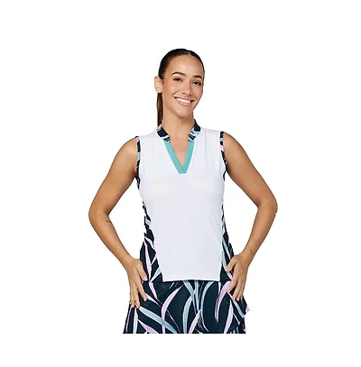 Sofibella Women's Isla Bonita Sleeveless Tennis Shirt