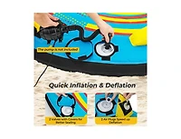 Akiudex 2-Person Towable Tube with Dual Use and U-Shaped Design
