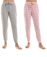 Roudelain Women's Ultra-Soft Jogger Pajama Bottoms, Set of 2