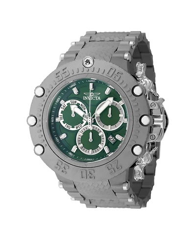 Invicta Men's 48192 Subaqua Quartz 3 Hand Green, Titanium Dial Watch