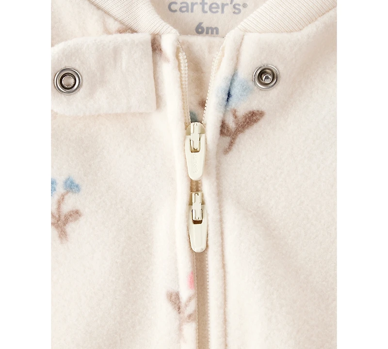 Carter's Baby Girls 2-Way Zip Sleep and Play Coverall