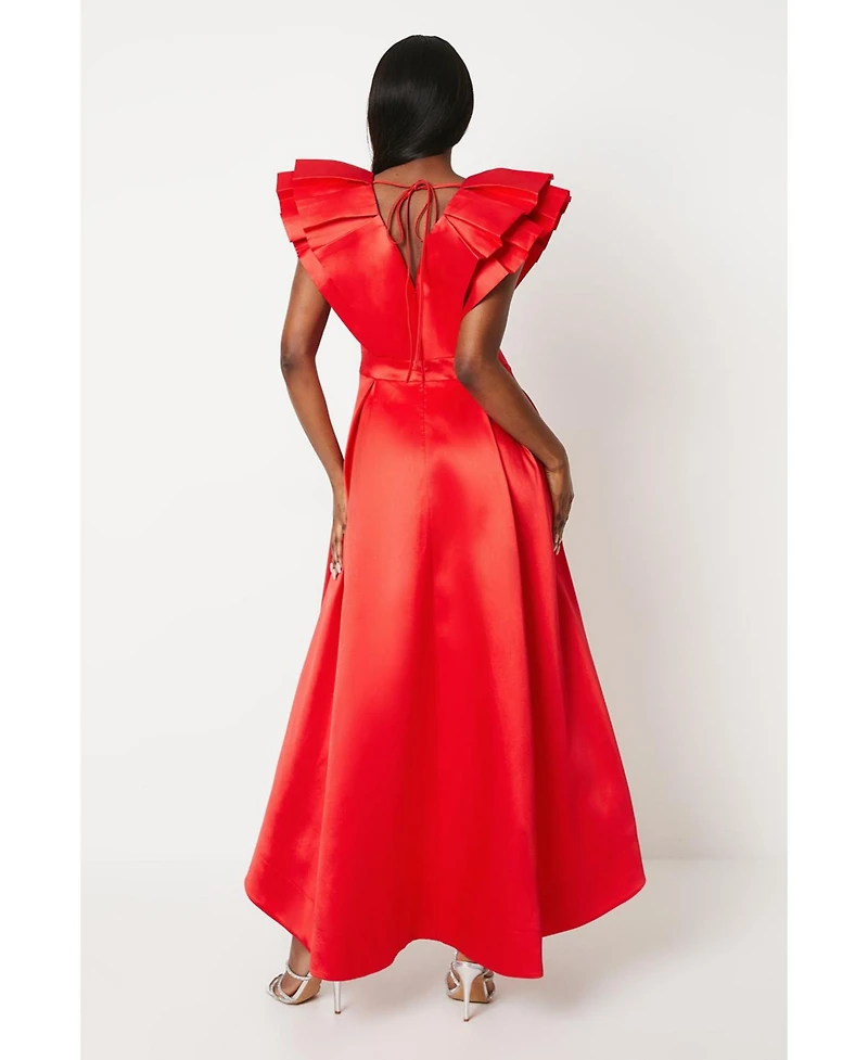 Coast Women's Frill Sleeve V Neck Midi Dress