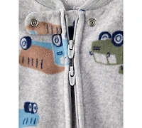 Carter's Baby Boys Construction Truck Zip-Up Sleep and Play Coverall