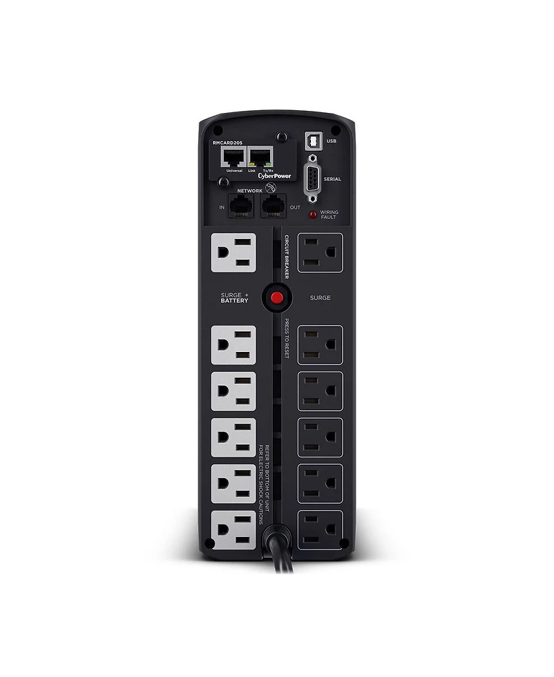 CyberPower Pfc Sinewave Computer Battery Backup, 1500VA 1000W Ups, 12 Outlets
