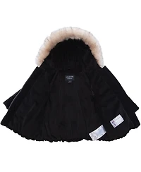 Rokka&Rolla Toddler Girls Luxe Bow Puffer Coat