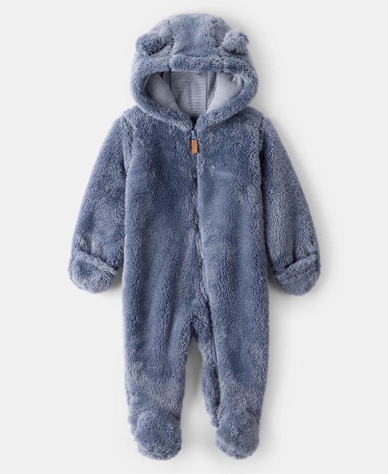 Carter's Baby Boys or Girls Long Sleeve Hooded Jumpsuit