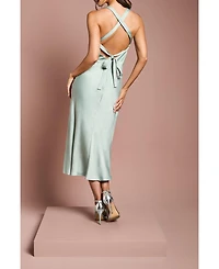 Oasis Women's Satin Bridesmaids Dress