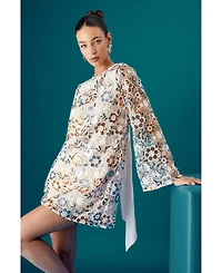 Coast Women's Muse Embellished Flare Sleeve Mini Dress