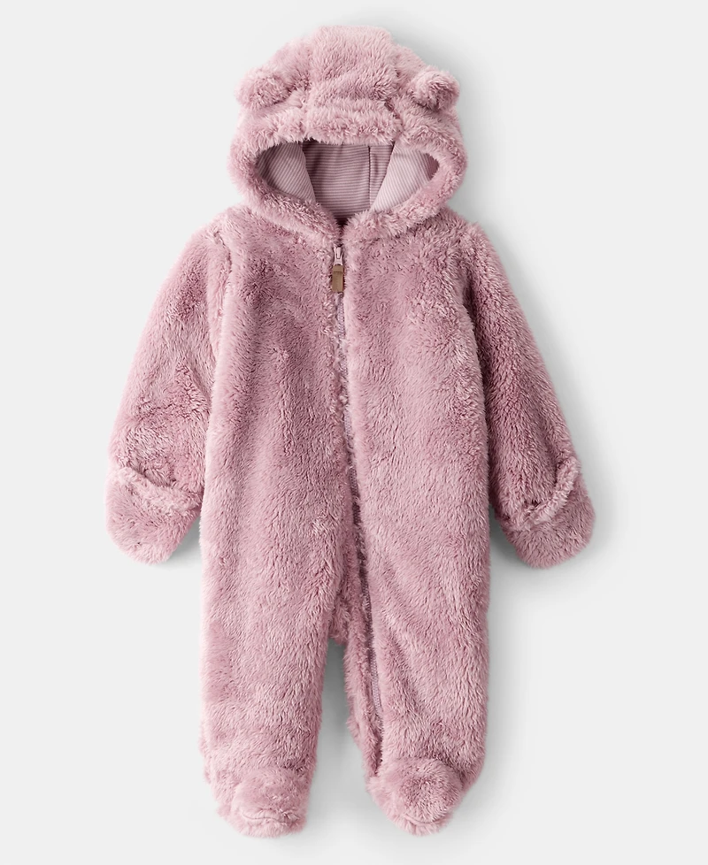 Carter's Baby Boys or Girls Long Sleeve Hooded Jumpsuit