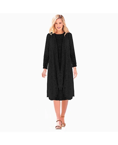 Woman Within Plus 2 Piece Lace Jacket Dress