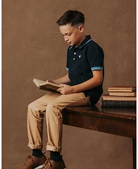 Hope & Henry Little and Big Boys' Organic Skinny Stretch Twill Chino Pant