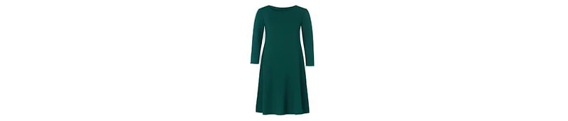 Woman Within Plus Petite Thermal Knit A-Line Dress