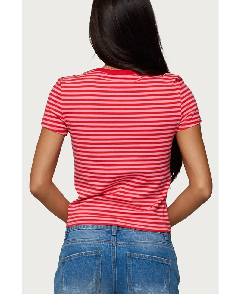 Edikted Women's Nessie Striped T Shirt
