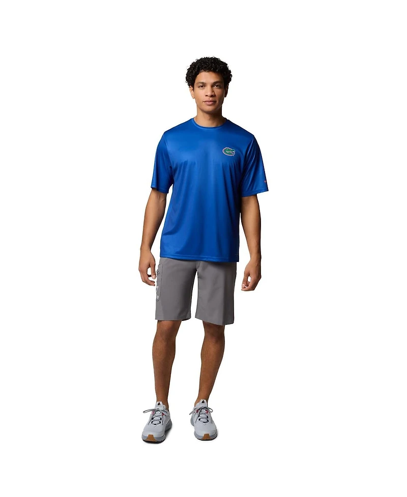 Columbia Men's Royal Florida Gators Terminal Tackle State Omni-Shade T-Shirt