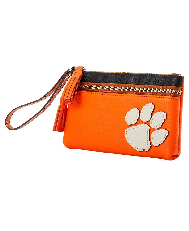Dooney & Bourke Clemson Tigers Infield Double-Zip Wristlet