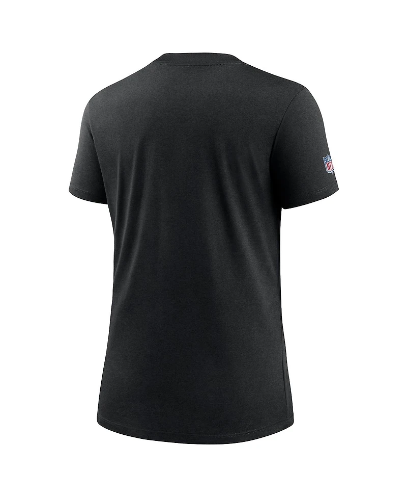 Nike Women's Black Carolina Panthers 2024 Nfl Crucial Catch Tri-Blend T-Shirt