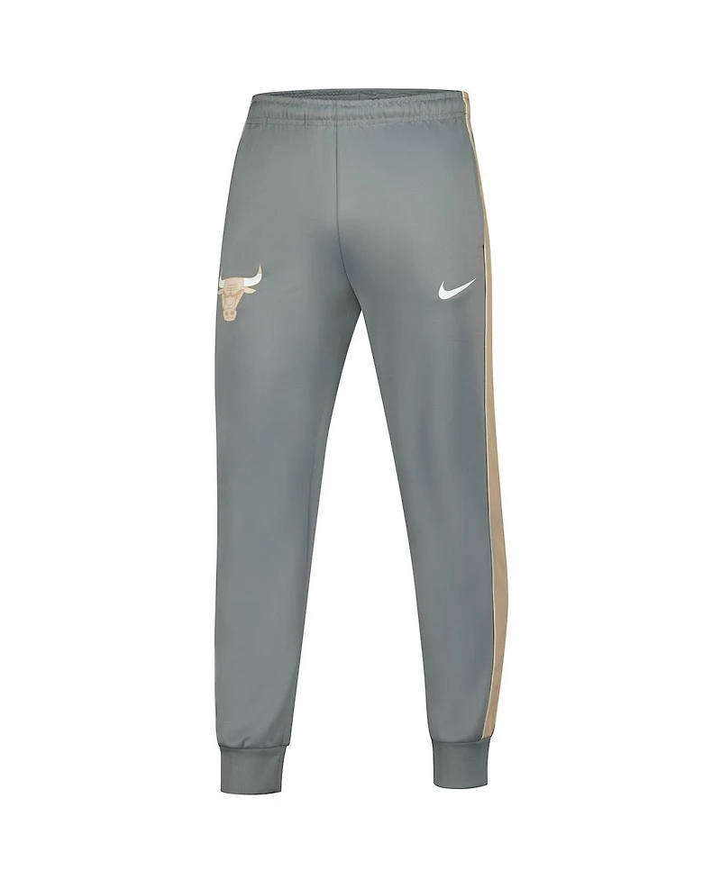 Nike Men's 2-Piece Steel Chicago Bulls 2024/25 City Edition Lightweight Full-Zip Jacket and Pants Set