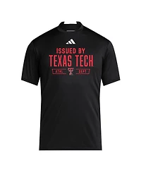 Adidas Men's Black Texas Tech Red Raiders 2025 Training Performance Team T-Shirt