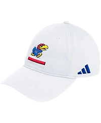 Adidas Men's White Kansas Jayhawks Locker Room Adjustable Slouch Hat