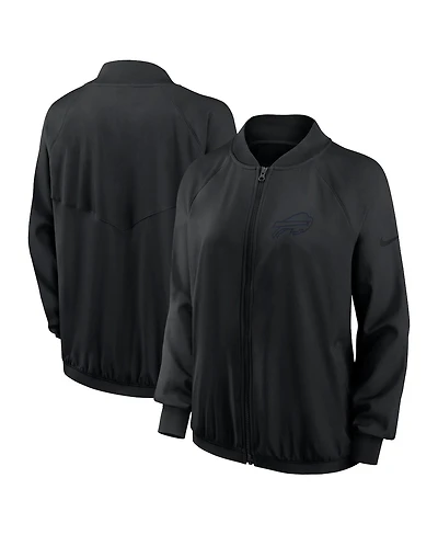 Nike Women's Black Buffalo Bills Raglan Full-Zip Jacket