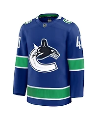 Fanatics Men's Elias Pettersson Blue Vancouver Canucks Home Premium Jersey