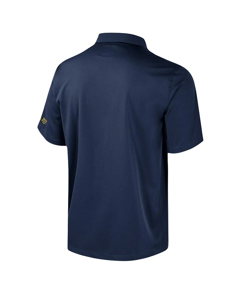 Colosseum Men's Navy Michigan Wolverines Strike Bowling Button-Up Shirt