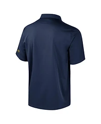 Colosseum Men's Navy Michigan Wolverines Strike Bowling Button-Up Shirt