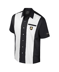 Colosseum Men's Black Army Knights Strike Bowling Button-Up Shirt
