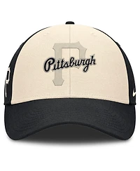 Nike Men's Black/Natural Pittsburgh Pirates Statement Club Performance Adjustable Hat