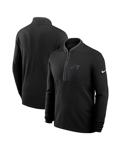 Nike Men's Black Carolina Panthers Lightweight Victory Performance Half-Zip Pullover