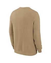 Nike Men's Tan Detroit Lions Swing Pass Rewind Club Pullover Sweatshirt