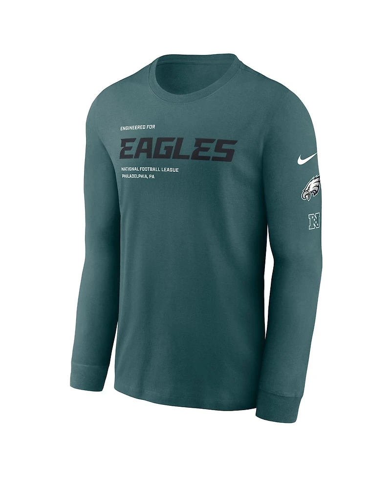 Nike Men's Midnight Green Philadelphia Eagles Play to Win Essential Long Sleeve T-Shirt