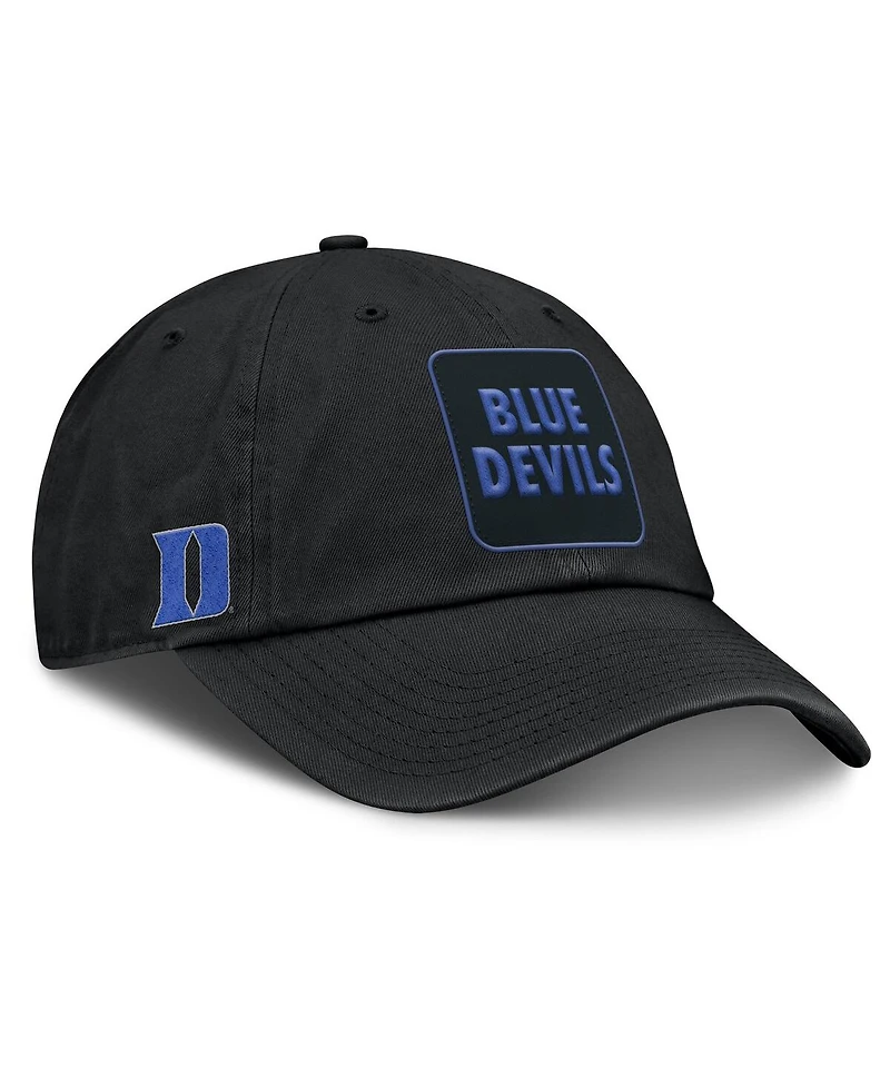 Nike Men's Black Duke Blue Devils Local Club Adjustable Hat