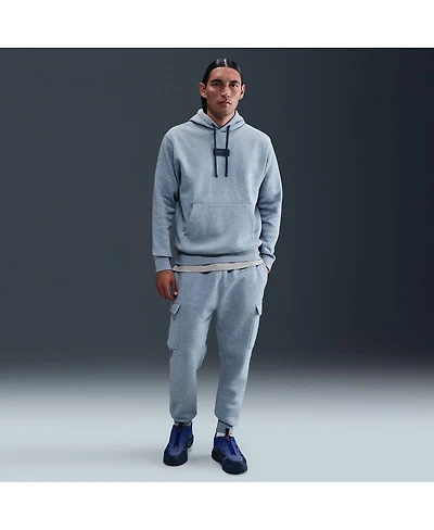Nike Men's Heather Navy Paris Saint-Germain Club Pullover Hoodie
