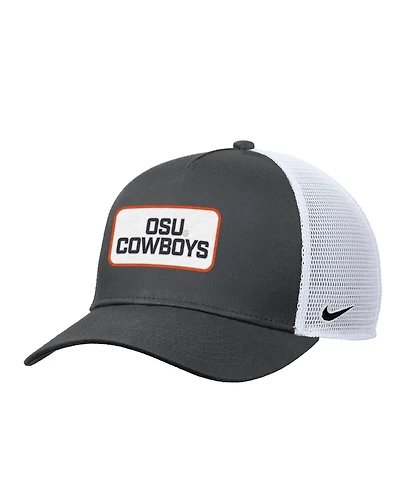 Nike Men's Anthracite Oklahoma State Cowboys 2025 On-field Rise Trucker Performance Adjustable Hat