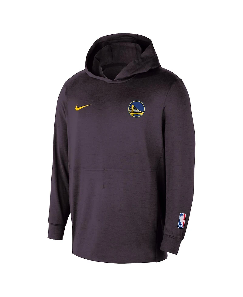 Nike Men's Black Golden State Warriors Authentic Practice Yoga Restore Pullover Hoodie