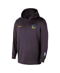 Nike Men's Black Golden State Warriors Authentic Practice Yoga Restore Pullover Hoodie