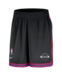 Nike Men's Black New York Knicks Authentic Practice Dna Woven Performance Shorts