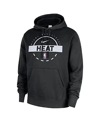 Nike Men's Black Miami Heat 2025/26 Authentic Practice Club Pullover Hoodie