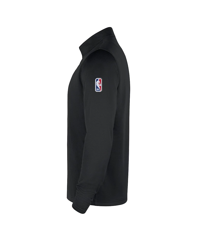 Nike Men's Black Golden State Warriors 2025/26 Authentic Coaches Quarter-Zip Pullover Jacket