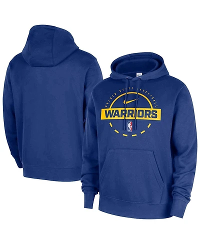 Nike Men's Royal Golden State Warriors 2025/26 Authentic Practice Club Pullover Hoodie