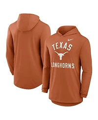 Nike Men's Texas Orange Longhorns Classic Arch Tri-Blend Performance Long Sleeve Hoodie T-Shirt