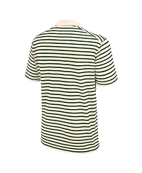 Nike Men's Tan Oregon Ducks Solid Foundation Striped Performance Polo Shirt