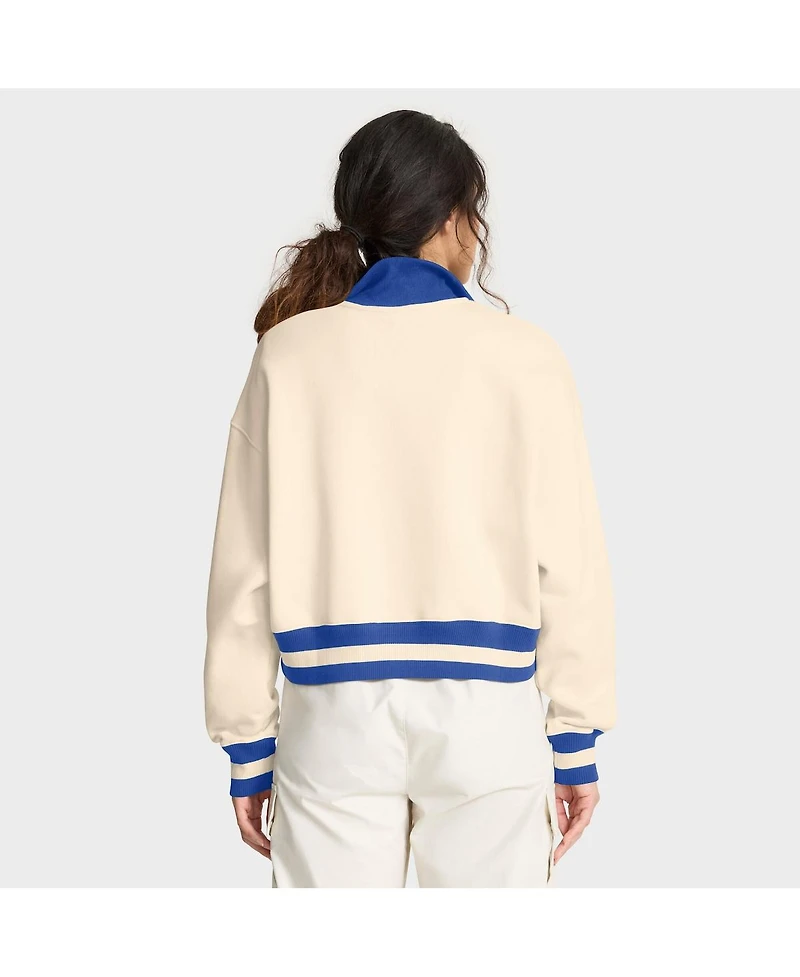 Nike Women's Cream/Royal Kentucky Wildcats Legacy Half-Zip Sweatshirt