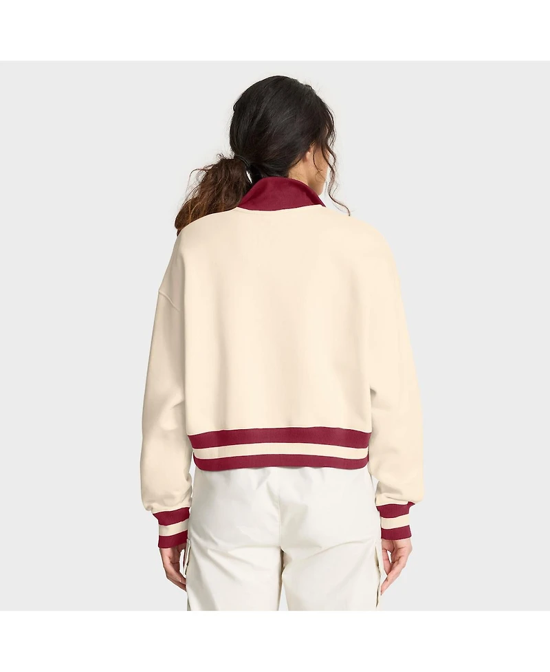 Nike Women's Cream/Crimson Stanford Cardinal Legacy Half-Zip Sweatshirt