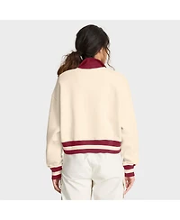 Nike Women's Cream/Crimson Stanford Cardinal Legacy Half-Zip Sweatshirt