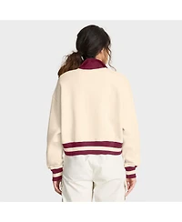 Nike Women's Cream/Maroon Florida State Seminoles Legacy Half-Zip Sweatshirt