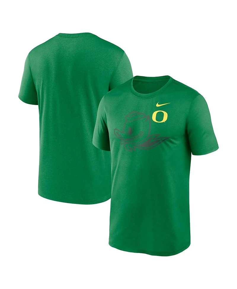 Nike Men's Green Oregon Ducks Campus Shadow Legend Performance T-Shirt