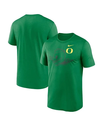 Nike Men's Green Oregon Ducks Campus Shadow Legend Performance T-Shirt
